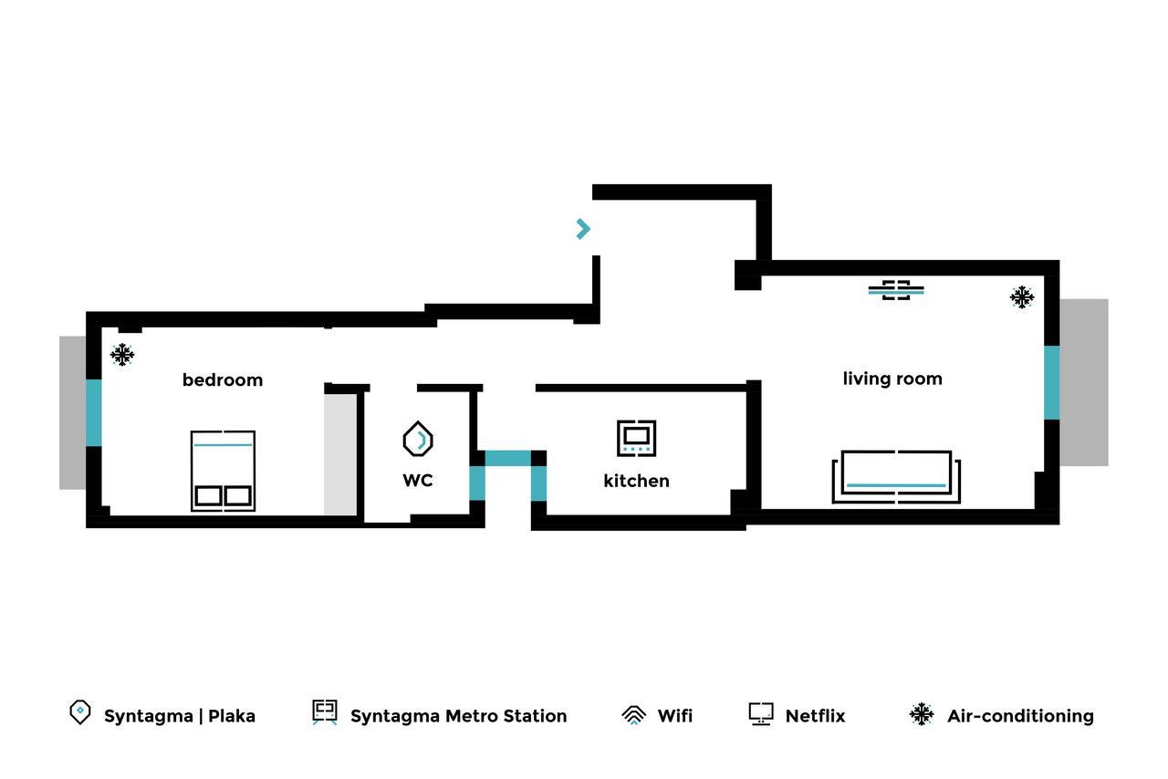 Sleek Flat In Central Syntagma By Upstreet Αθήνα Εξωτερικό φωτογραφία